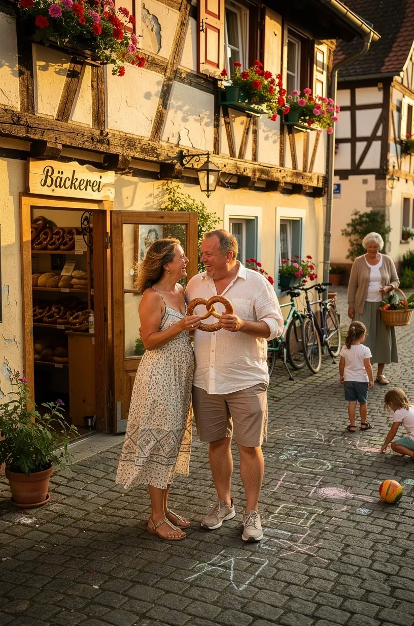 Historischer Marktplatz mit bunten Häusern und wenigen Touristen, ideal für entspannte Spaziergänge abseits der üblichen Pfade.